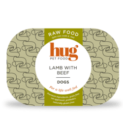 adult dog lamb with beef label